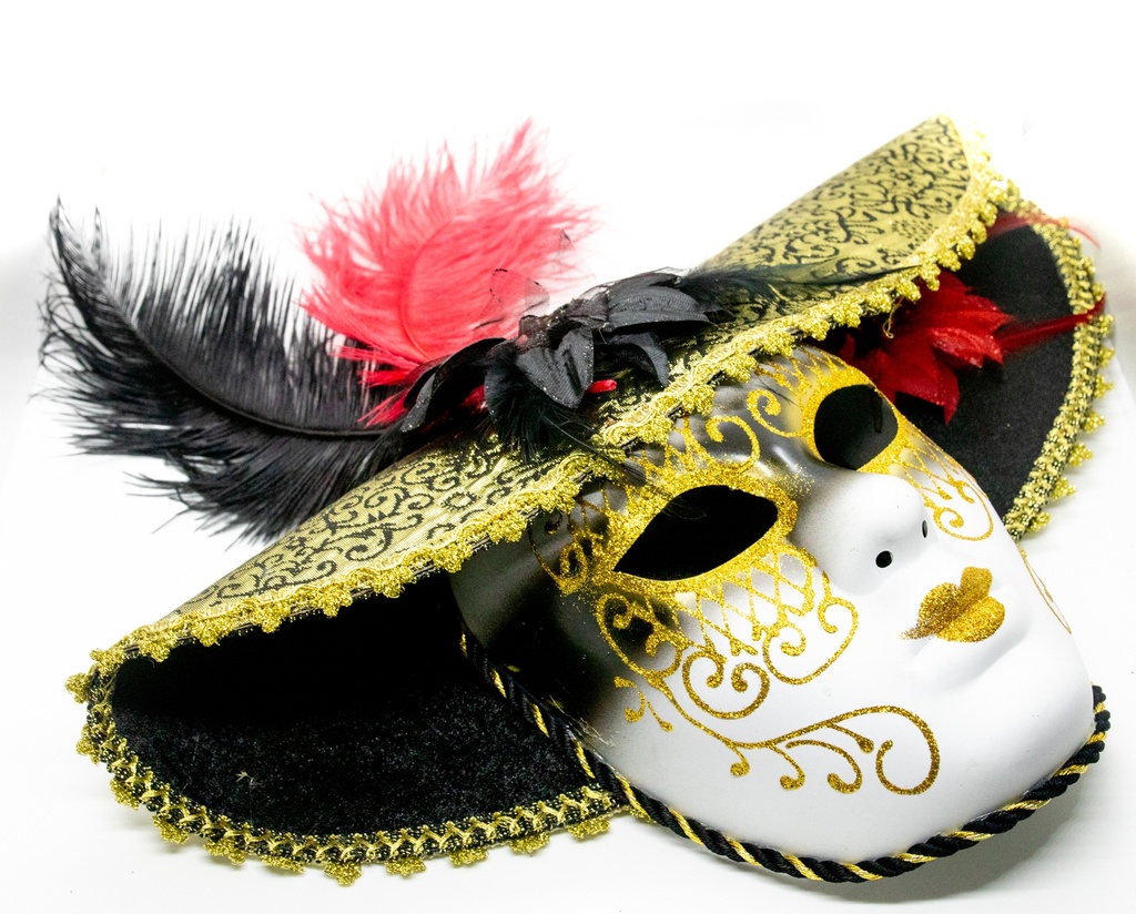 MÁSCARA SOMBRERO NEGRO