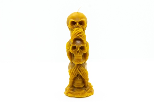 Vela trio de calaveras