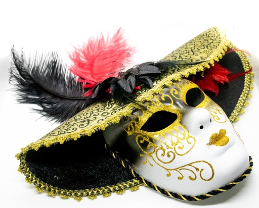MÁSCARA SOMBRERO NEGRO